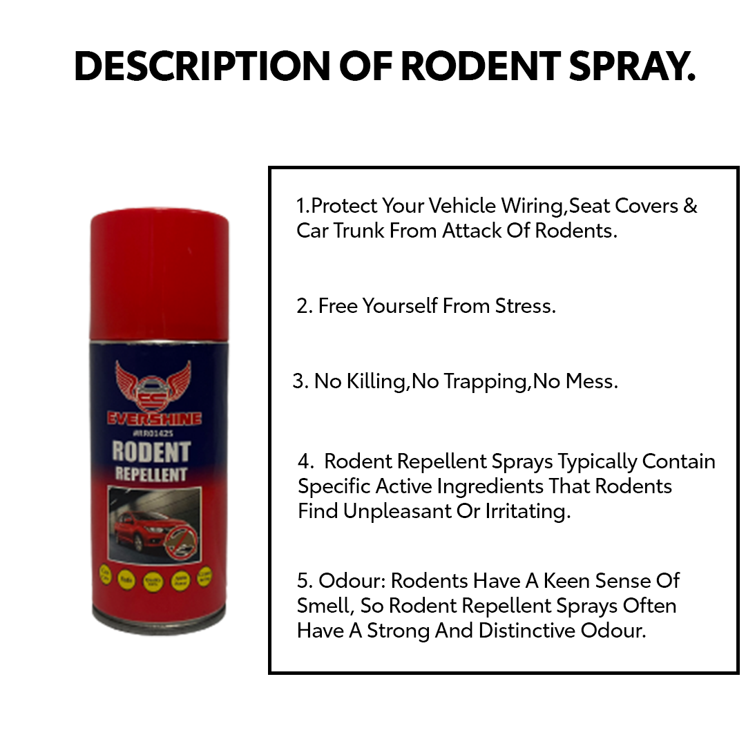 Rodent Repellent Spray with Green Tyre Valve Cap