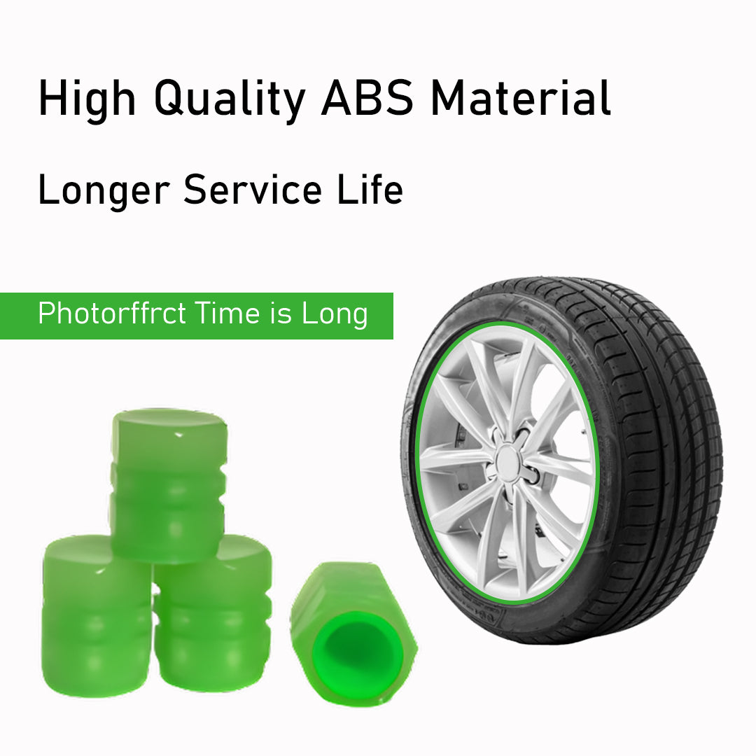 Green Plastic Tyre Valve Pack of 2