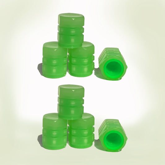 Green Plastic Tyre Valve Pack of 2