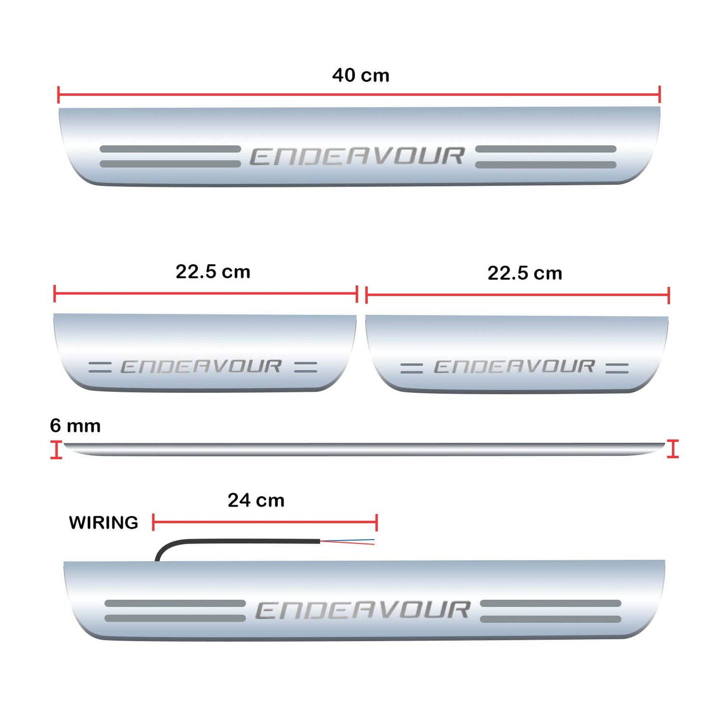 Ford Endeavour Scuff Plates | Door Sill Plates