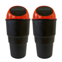 Car Dustbin (Red) Set of 2